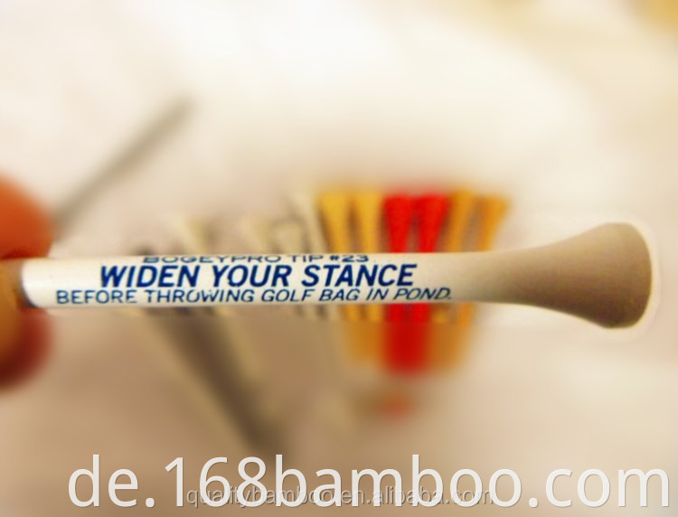 Bamboo golf tee with your logo